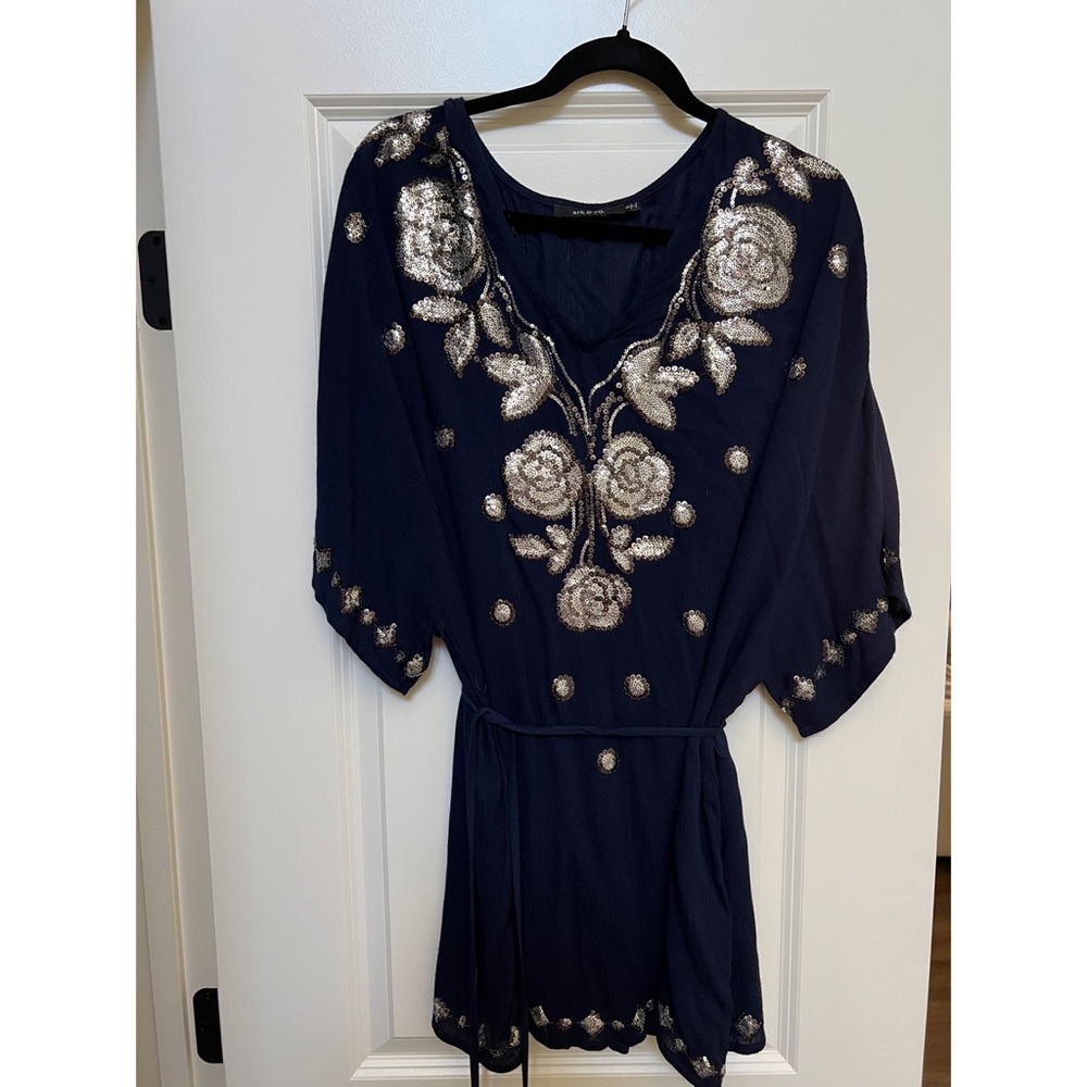 Navy Sequin Dress